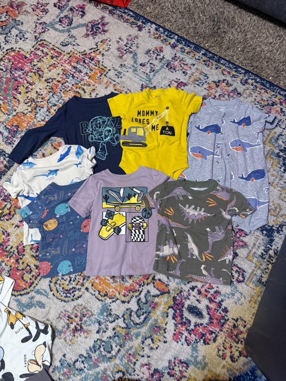 12-18 month toddler boy shirt/romper lot